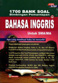 1700 Bank Soal Bimbingan Pemantapan Bahasa Inggris untuk SMA/MA