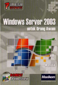 Image of 7 jam belajar interaktif Windows Server 2003