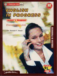 Image of English In Progress: English Guiding for SMK 2nd Year (Elementary Level)