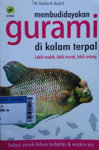Image of Membudidayakan gurami di kolam terpal