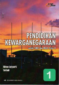 Image of Pendidikan kewarganegaraan untuk SMK dan MAK kelas X