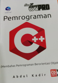 From zero to a pro pemrograman C++ (membahas pemrograman berorientasi objek)