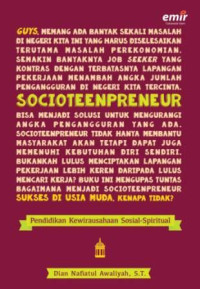 Socioteenpreneur : pendidikan kewirausahaan sosial-spritual